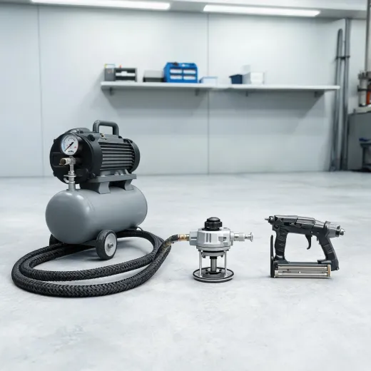 Compressor and hose
