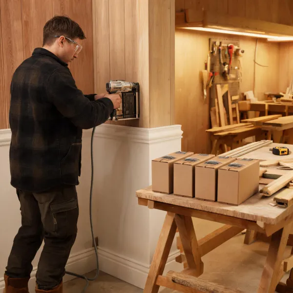 Finish carpentry fastening