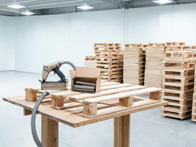 Pallet and crate assembly
